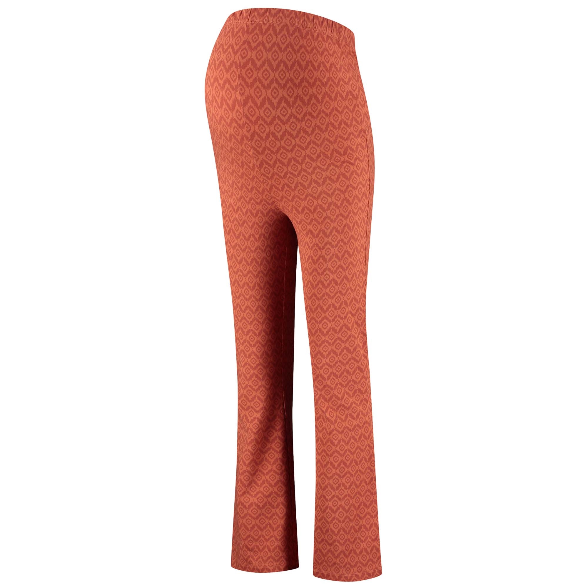 Prénatal zwangerschapsbroek lang all over print rood