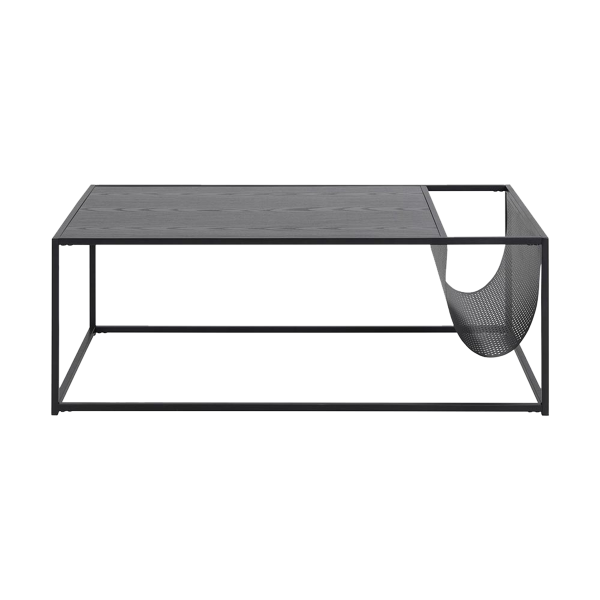 Salontafel Vic - met krantenrek Zwart