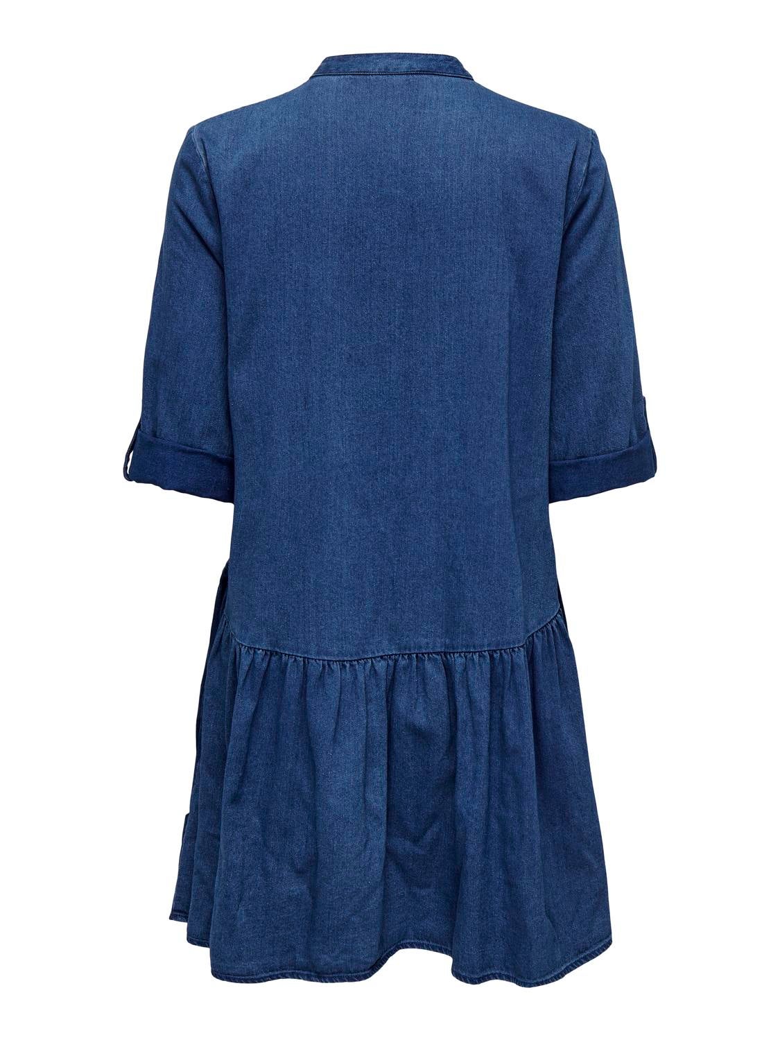 ONLCHICAGO Kurzes Kleid Dark Blue Denim
