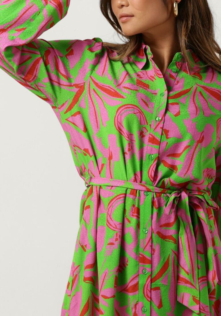 POM AMSTERDAM roest pom amsterdam midi jurk afrque dress