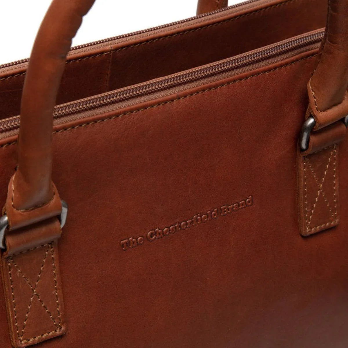 The Chesterfield - Cameron leren werktas 15.6