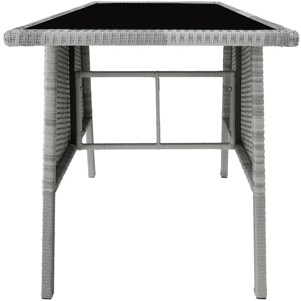 tectake Wicker tuinset Lausanne 2 1 - Lichtgrijs