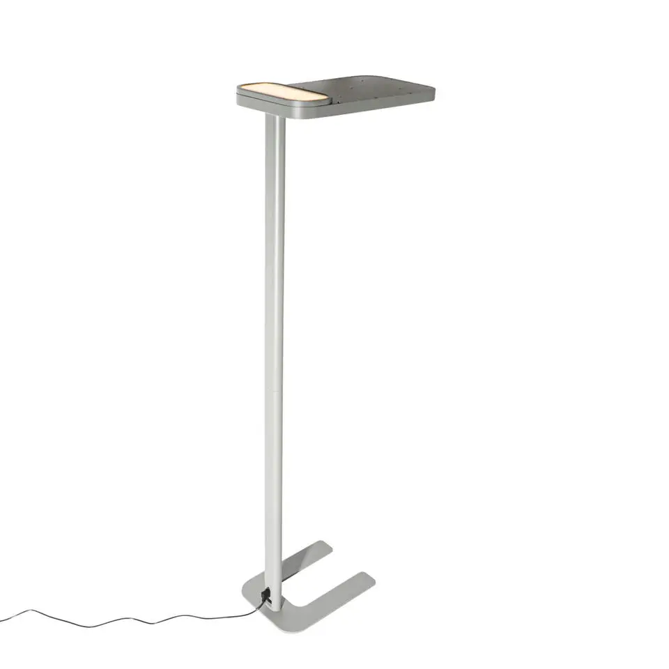 Qazqa professional vloerlampen guzo grijs geïntegreerde led