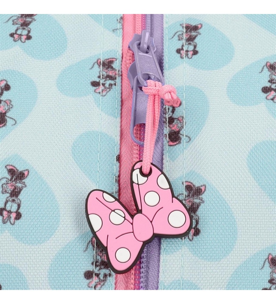Disney Mochila escolar My happy place azul, rosa -30x38x12cm-