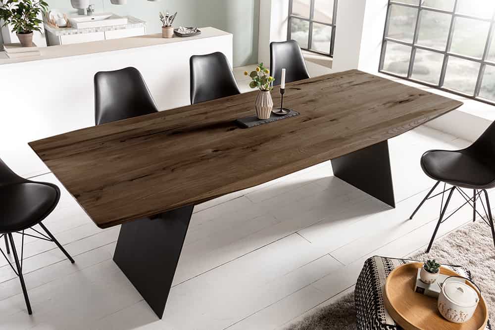 Design Esstisch GRAND OAK 240cm smoke Eiche Massivholz