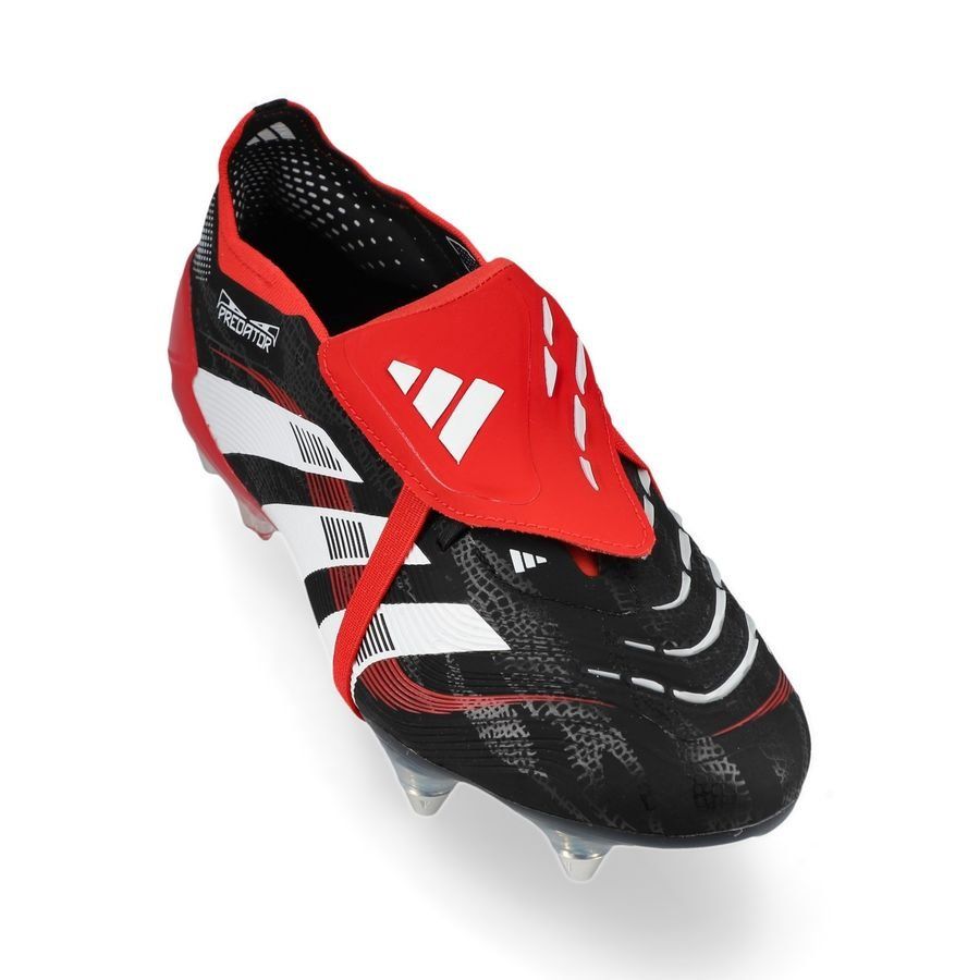 adidas Predator Elite Fold-over Tongue SG Moments - Noir/Blanc/Rouge ÉDITION LIMITÉE