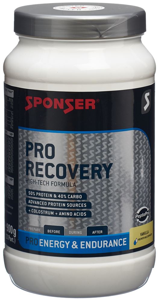 SPONSER Pro Recovery Drink Vanille Ds 900 g