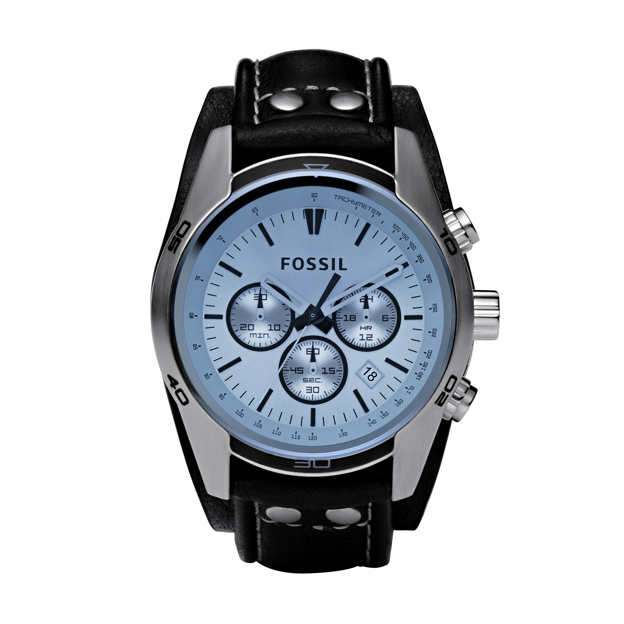 Montre Fossil homme chronographe acier