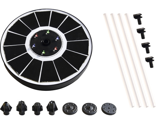 Zonne-eiland inclusief LED, drijvend waterornament