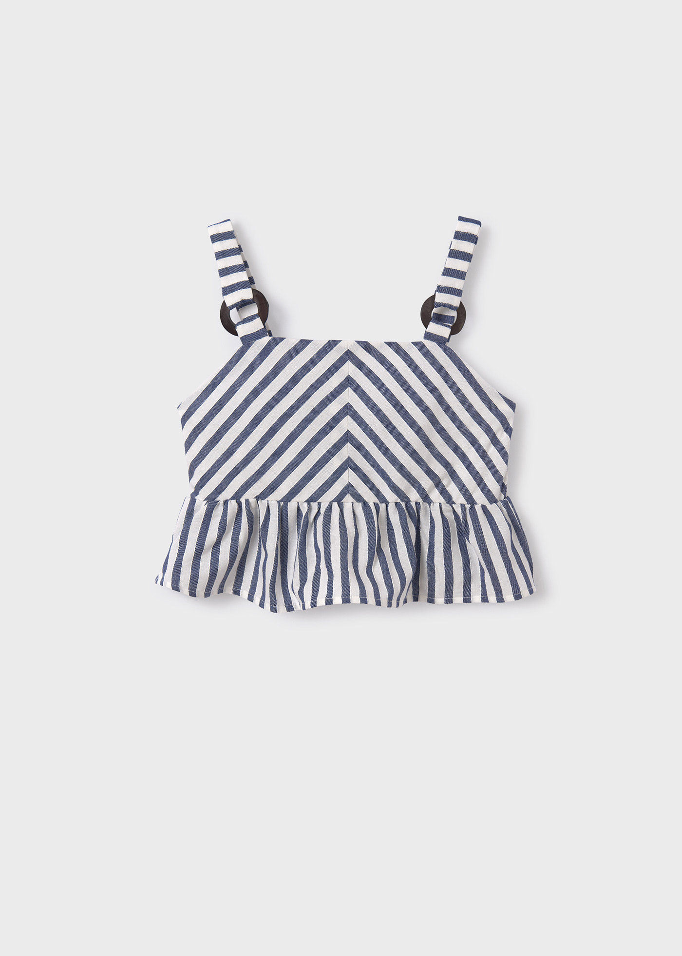 Blusa listrada para meninas, cor tinta