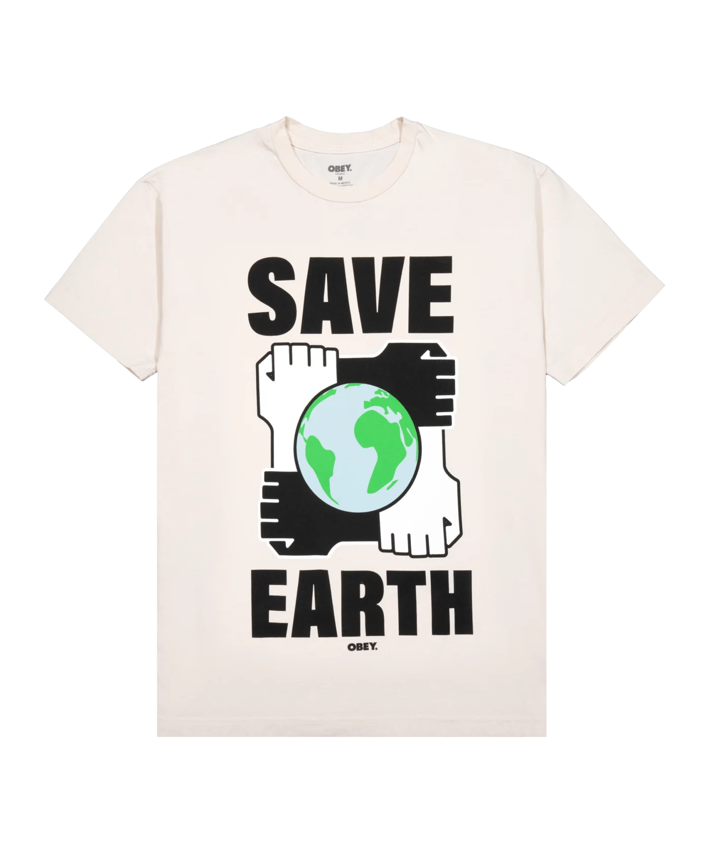 Obey Save Earth T-Shirt Weiss