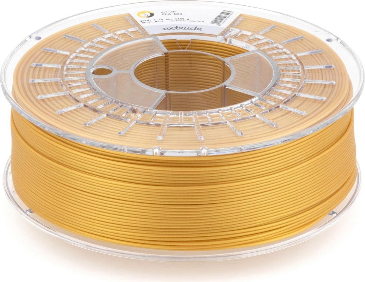 Extrudr  PLA Basic Gold, 1,75 mm / 10000 g    Technisches PLA für brillante Ergebnisse in Gold