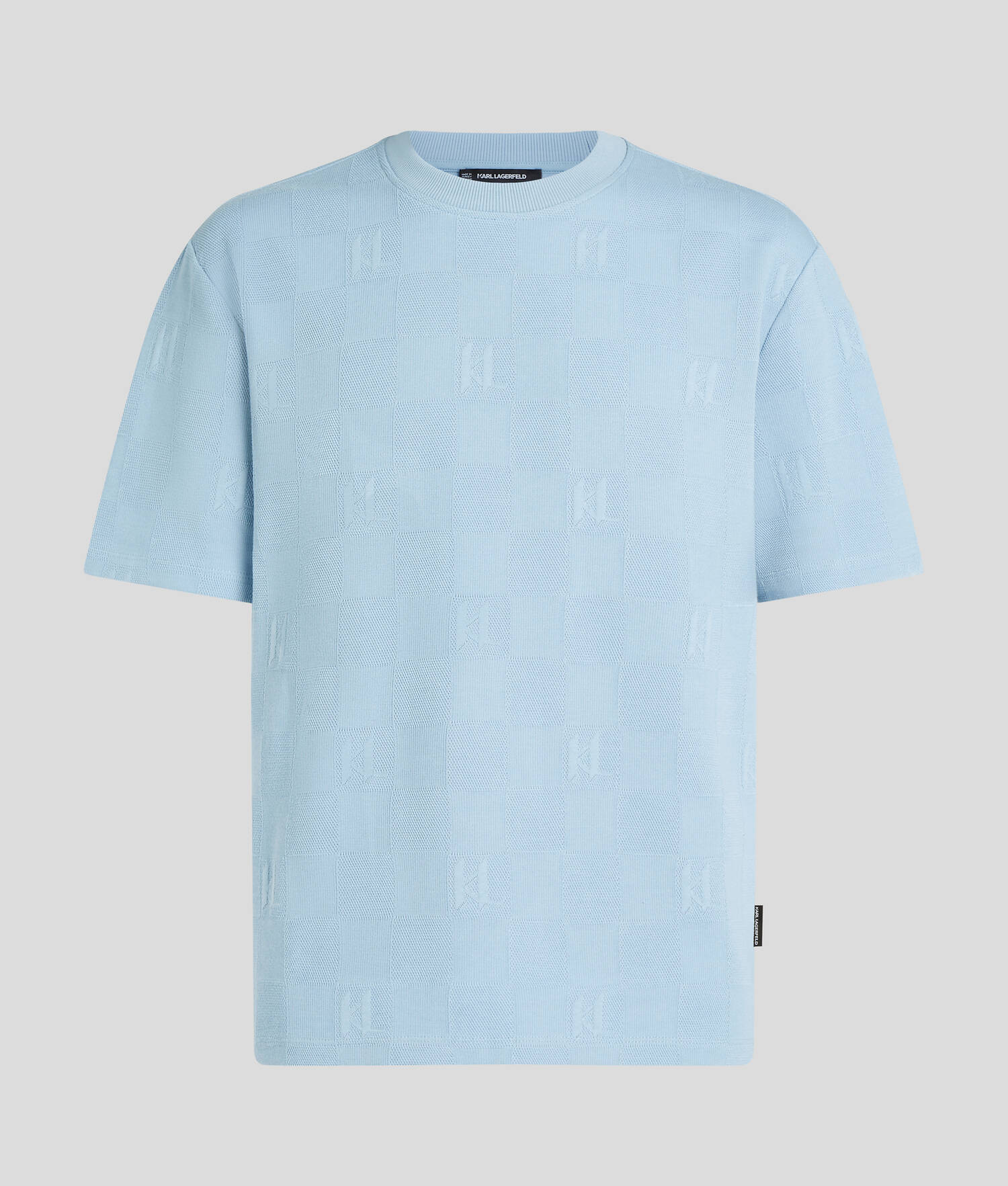 T-SHIRT KL MONOGRAM VÉRIFIÉ - Chambray doux