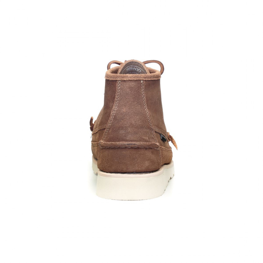KEUKA MID SUEDE Beige Camel-Mocassin montant en daim graissé pour homme