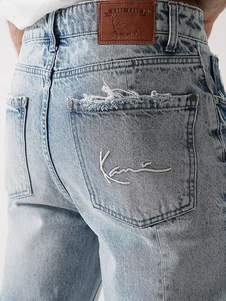 KARL KANI Jeans Flared Fit hellblau