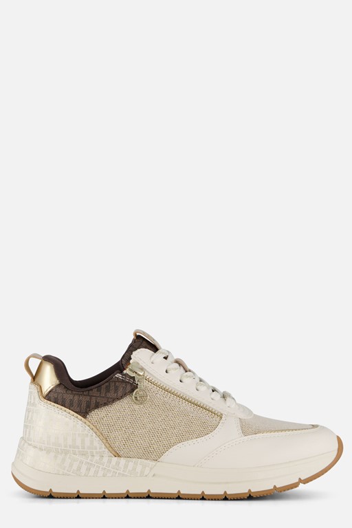 Tamaris Essential Sneakers beige Textiel