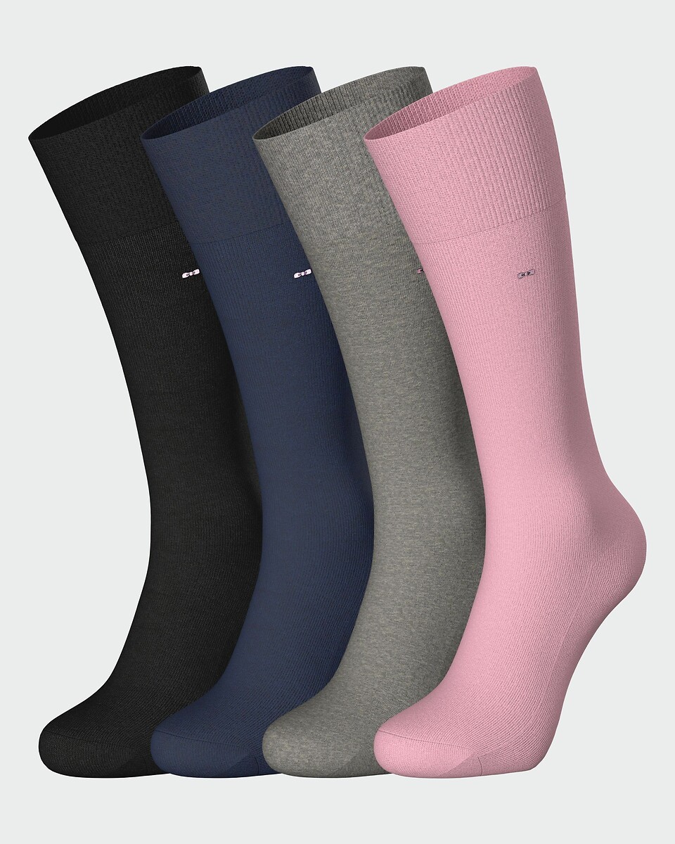 EDEN PARK<br>Conjunto de 4 pares de meias lisas até o joelho