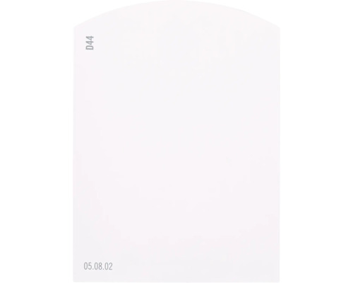 Kleurstaalkaart, kleurenkaart D44 Off-White, rode kleurenwereld, 9,5 x 7 cm