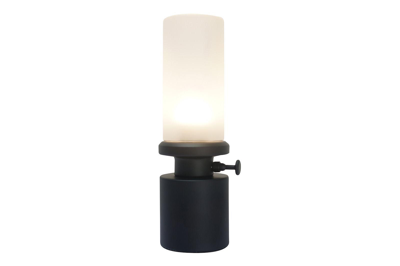 Hafjell bordlampe Sort med dimmer, 2W LED, lades med medfølgende USB C kabel. Lithium 3600mAh batterier