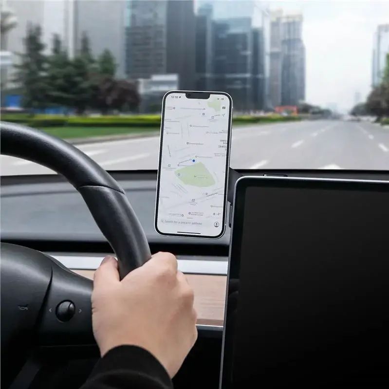 Spigen - OneTap MagFit - Magnetische Telefoonhouder - Zwart - Geschikt voor Tesla Model 3/Y/S/X