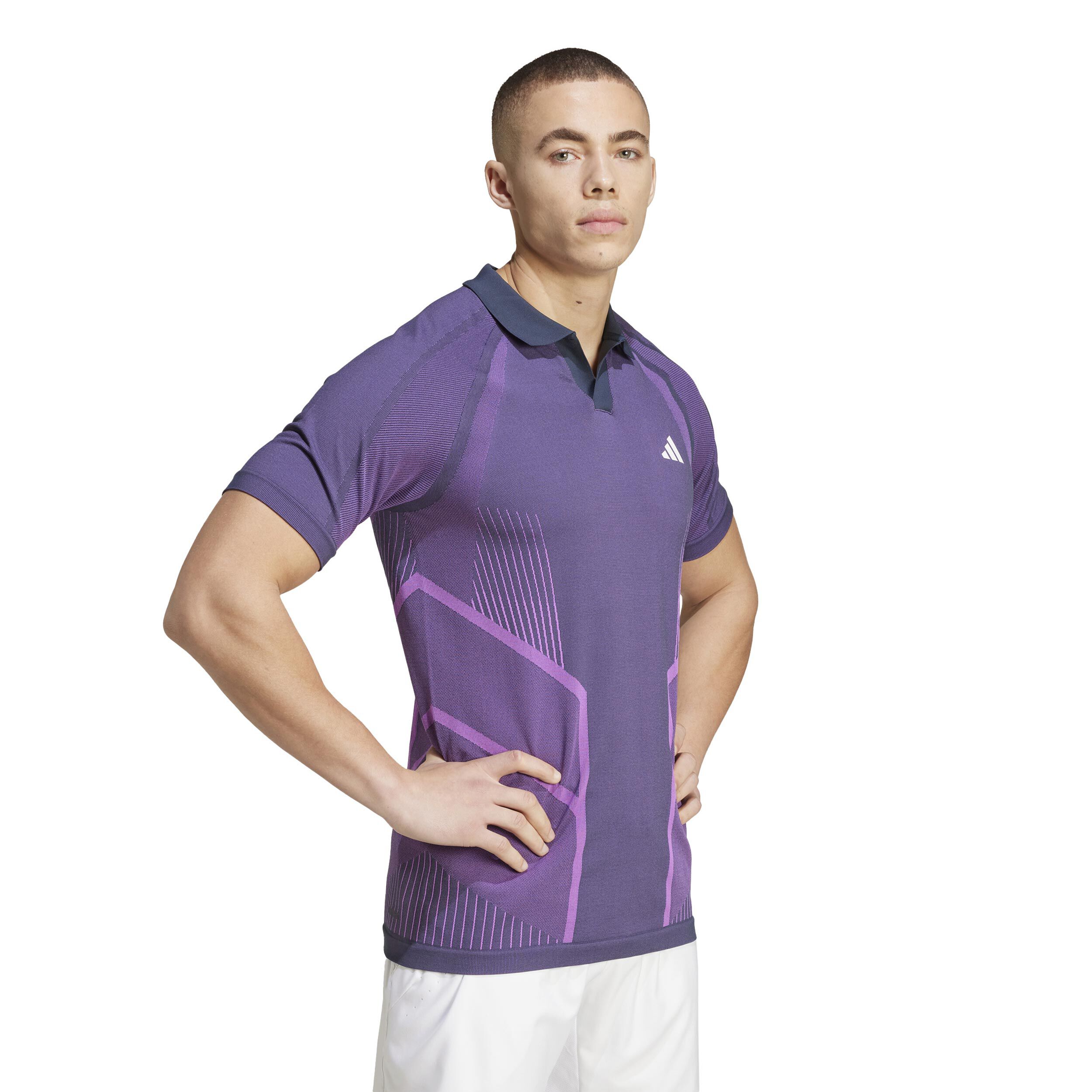 adidas Seamless Pro Polo Hommes - Violet , Berry