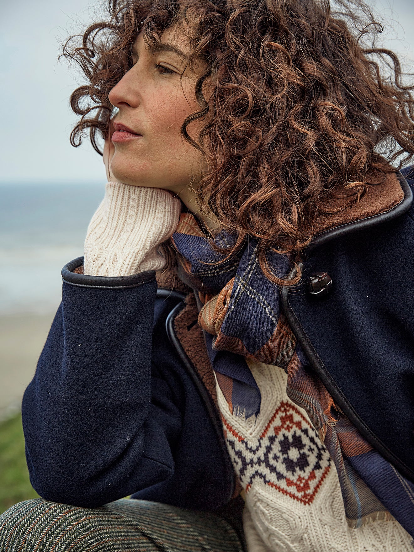 Manteau gansé intérieur sherpa femme