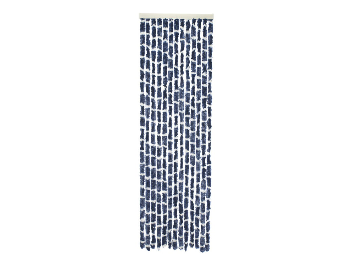 Travellife streep 56 x 185 cm Chenille gordijn - Blue