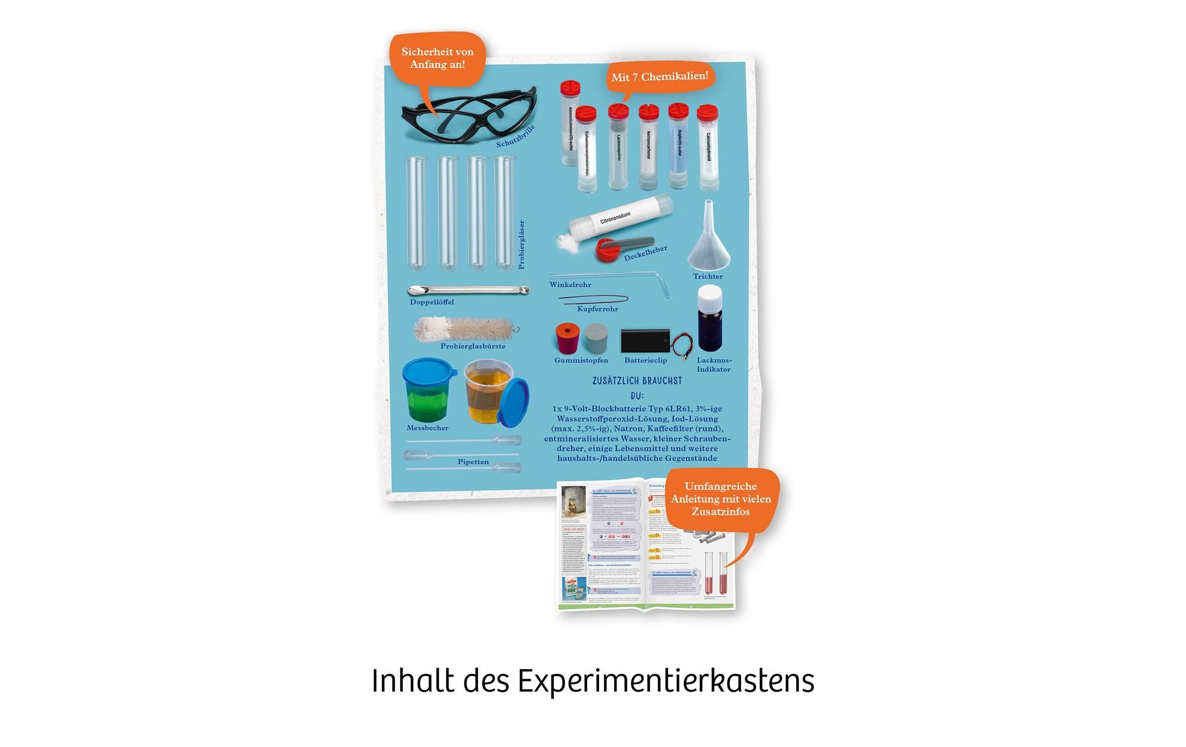 Experimentierkasten Chemielabor C 1000Basis-Laborausstattung
