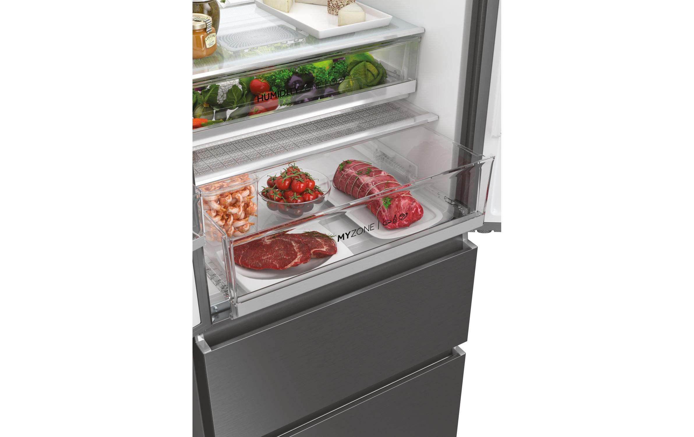 Foodcenter HFW7720EWMP Silber<br>Side by Side Kühlgerät