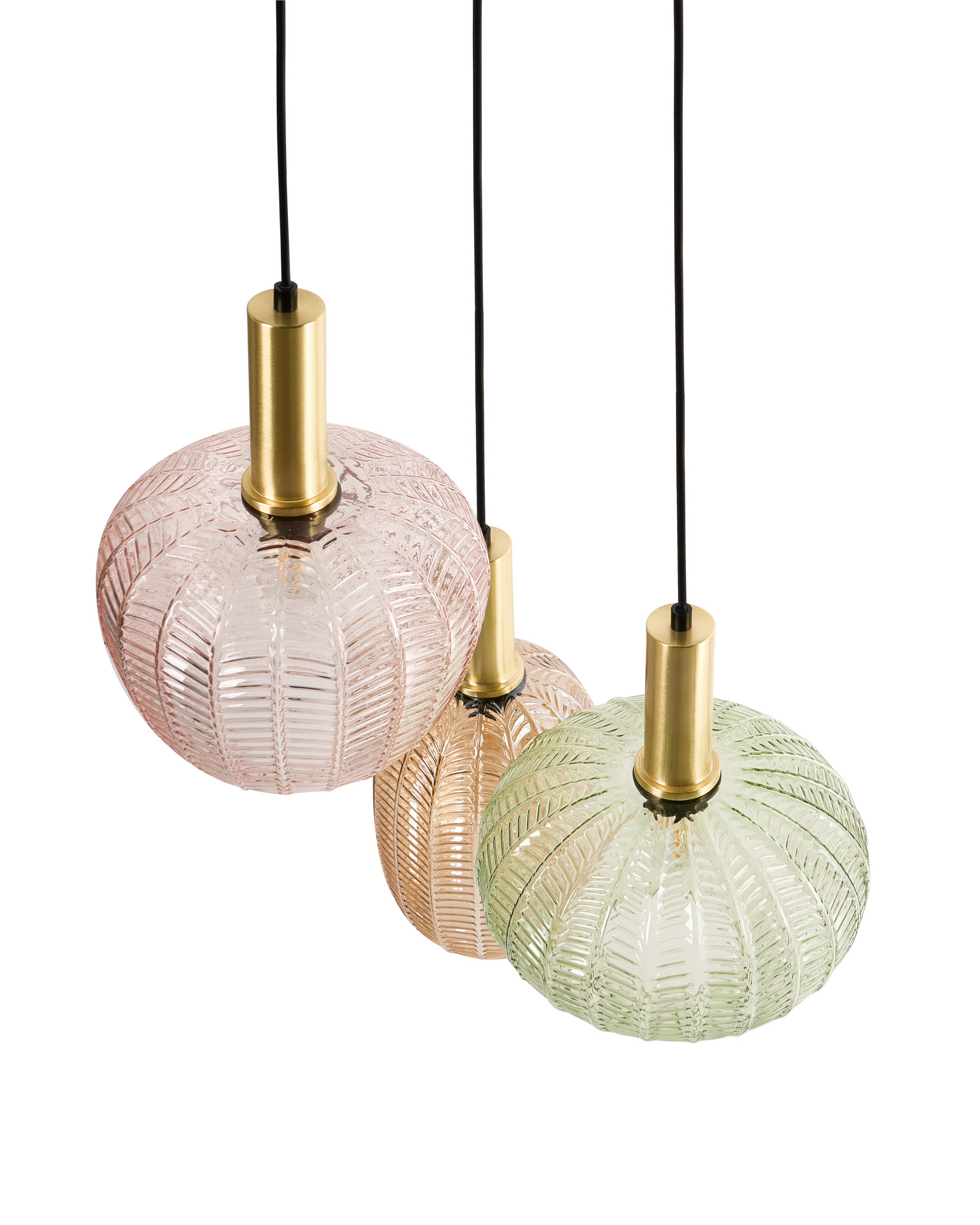 Hanglamp NJORO Glas Meerkleurig