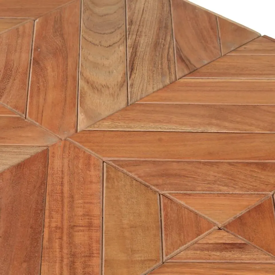 vidaXL Eettafel - Rechthoekige tafel - Massief acaciahout&mangohout - 140x70 cm