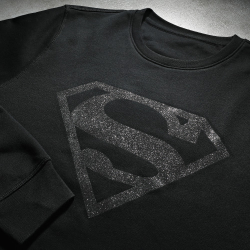 Sweat Crewneck Glitter Logo Noir