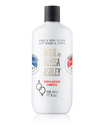 Alyssa Ashley Musk Hand & Body Lotion Triple Action Complex 500ml