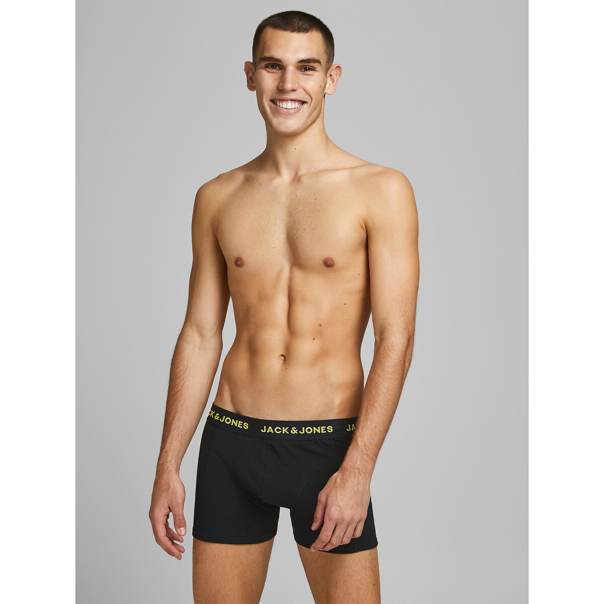 JACK & JONES<br>Conjunto de 3 cuecas boxer com estampa floral