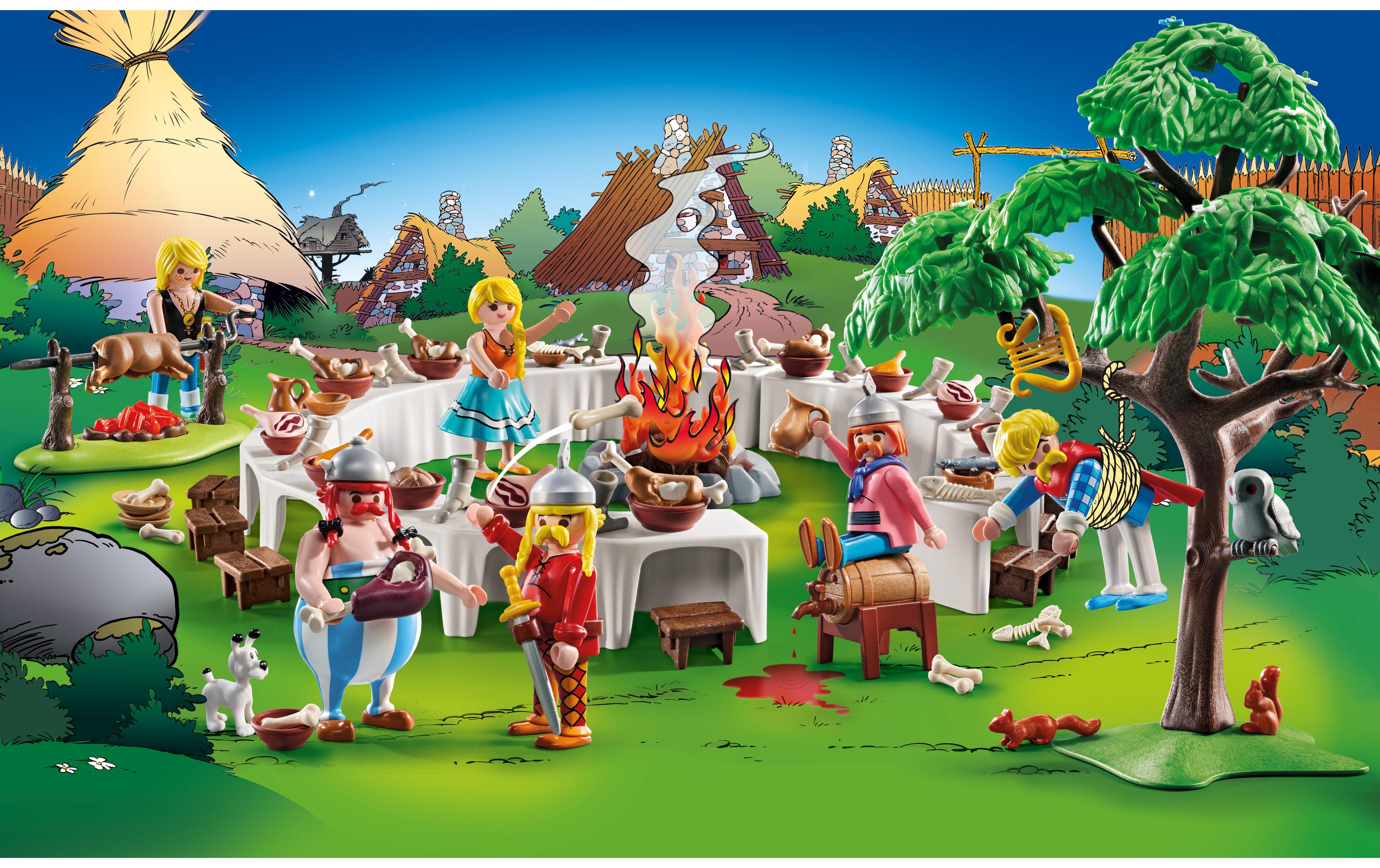 Asterix Das Dorfbankett 71827Detailreiche Spielset aus der Asterix-Welt