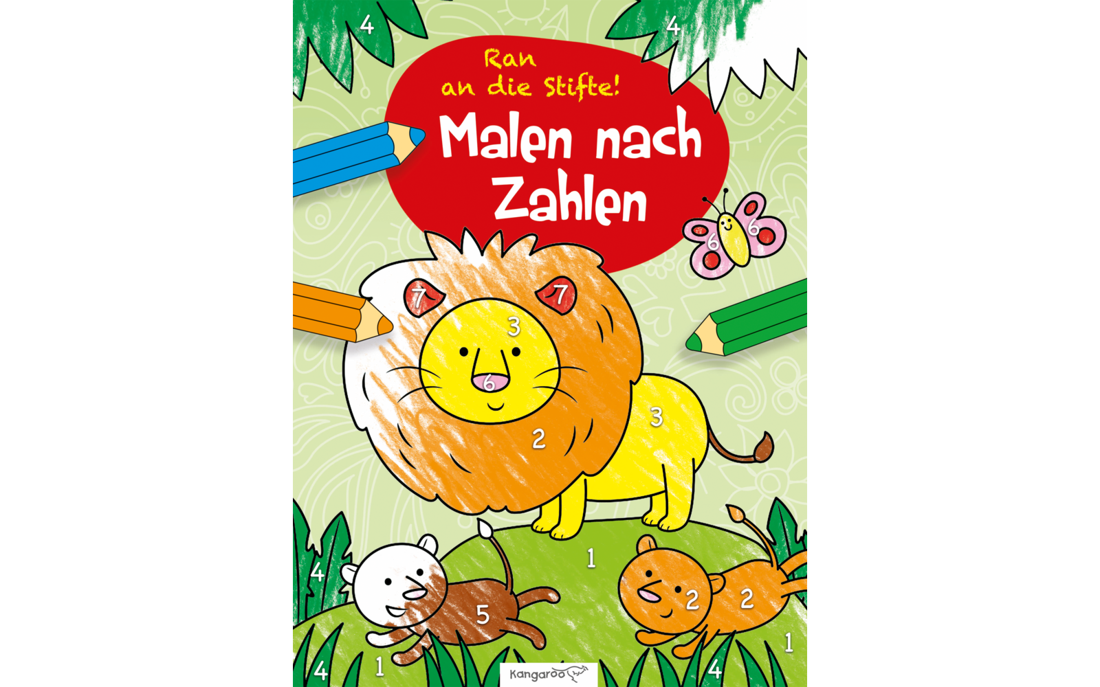 Kangaroo Kinderbücher Malen nach Zahlen - Löwe