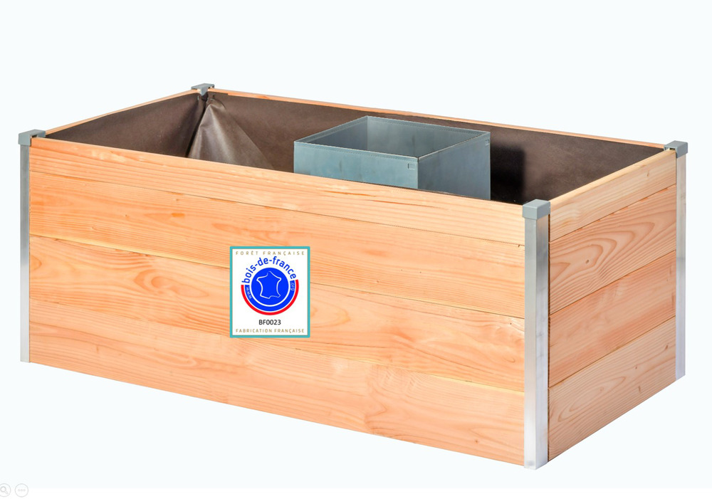 Potager KEYHOLE GARDEN Terrasse - l115 x l61 x h48