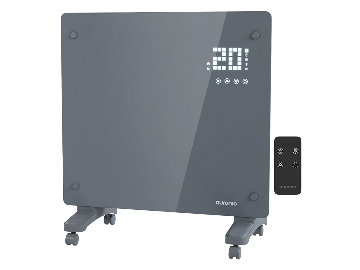 Auronic 1000 watt glazen paneel kachel - Grey