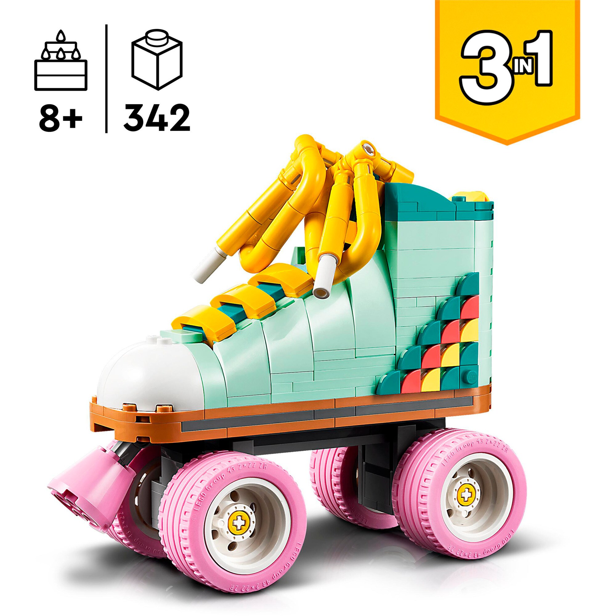 LEGO Konstruktionsspielzeug Creator 3-in-1 Rollschuh