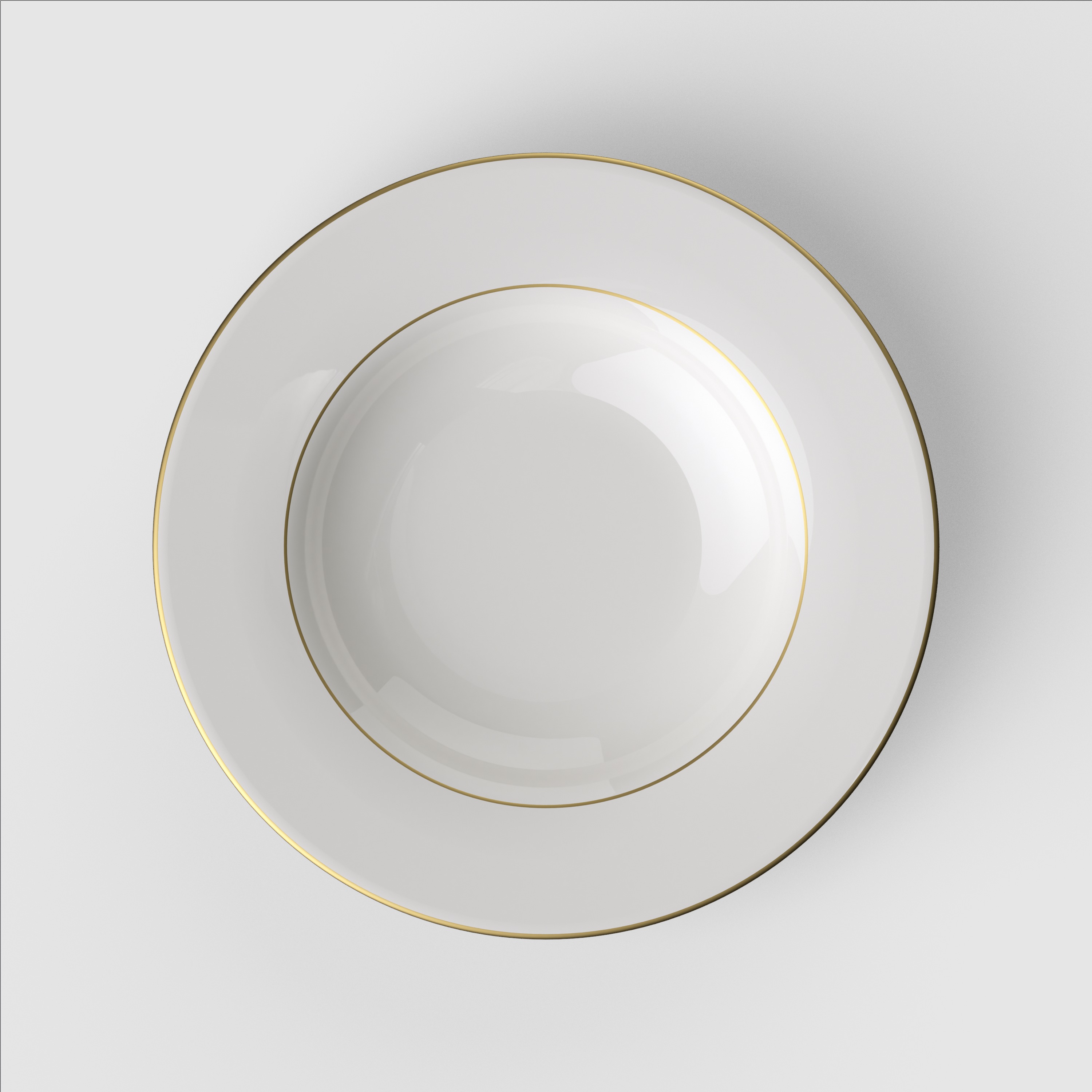 Anmut Soup bowl White, 9.8'', Premium Bone Porcelain