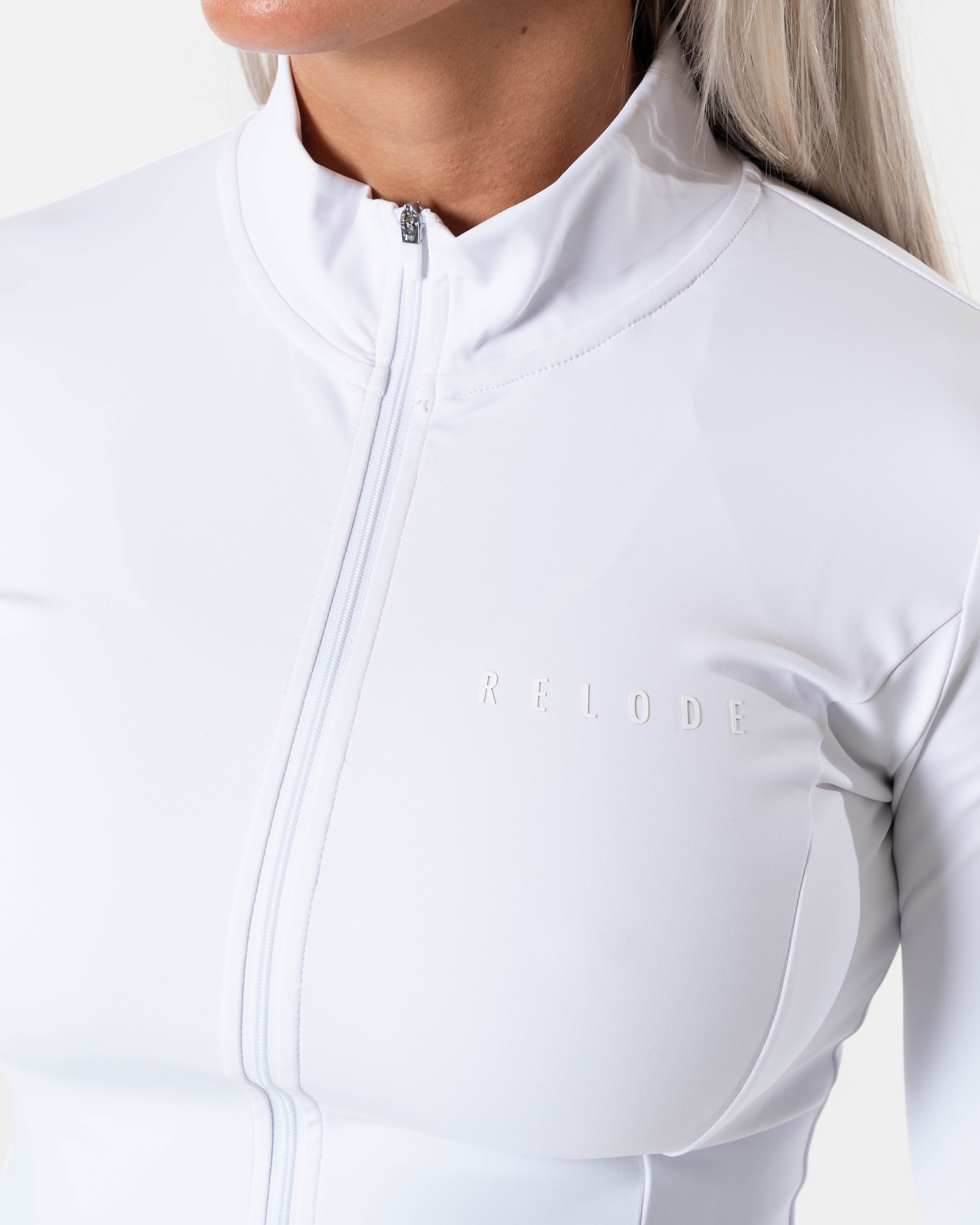 Relode Clean Zip Longsleeve White