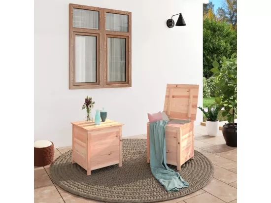 Boîte à coussins d'extérieur 50x50x56 cm Bois de sapin massif