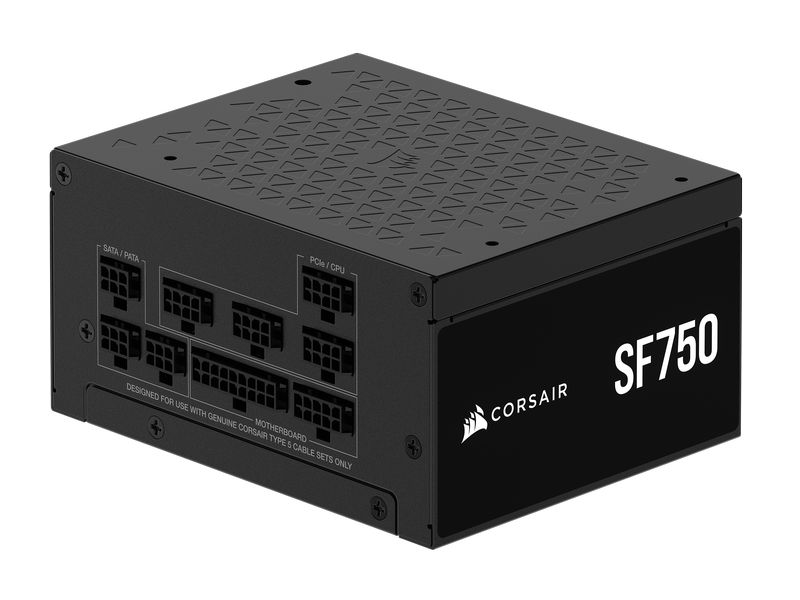 Corsair Netzteil SF750 750 W Vollmodulares SFX-Netzteil mit 80 PLUS Platinum-Zertifikat