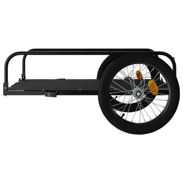 vidaXL Sykkelhenger svart 135x70x37 cm jern