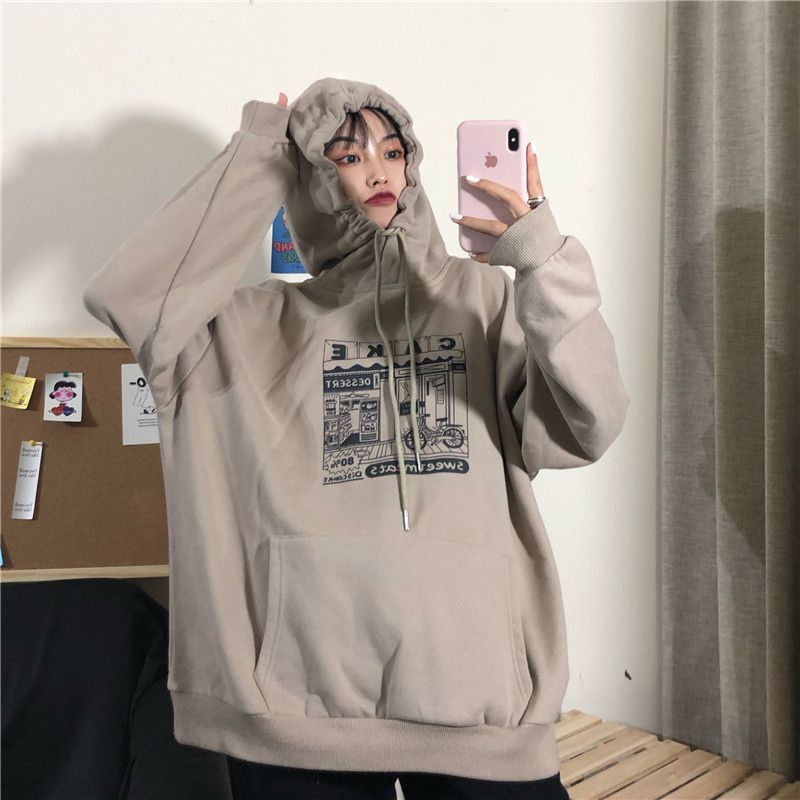 Iduna - Cartoon bedrukte hoodie