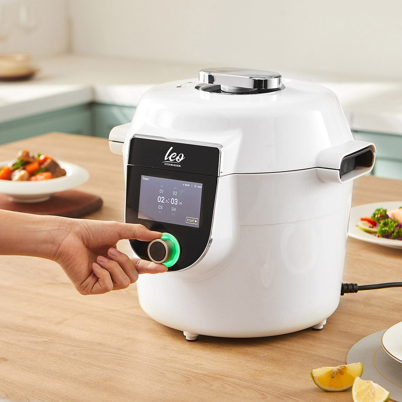 Kitchencook Autocuiseur intelligent avec connexion wifi blanc- 5 L
