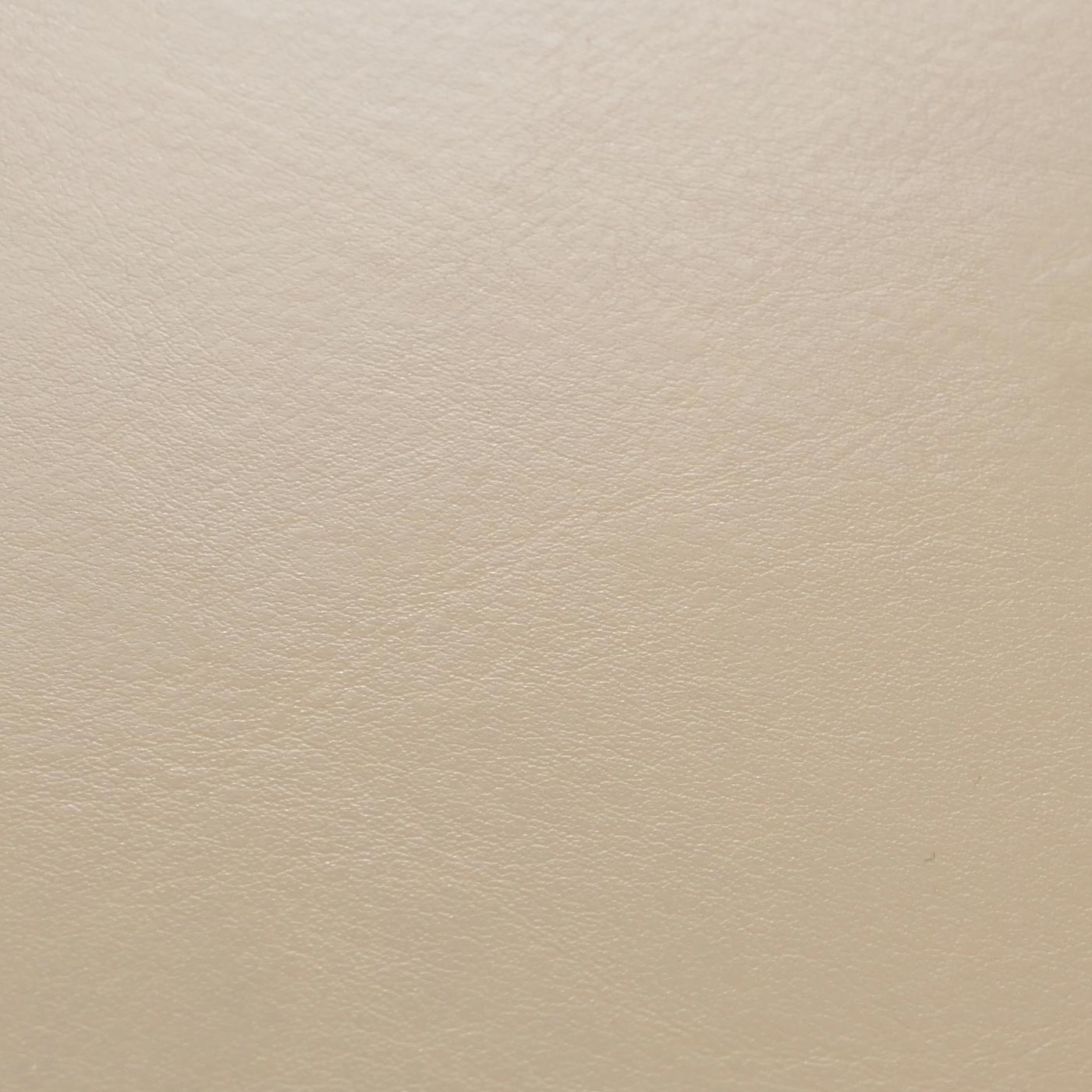 6er-Set Esszimmerstuhl Küchenstuhl Stuhl Crotone, LEDER ~ creme, helle Beine