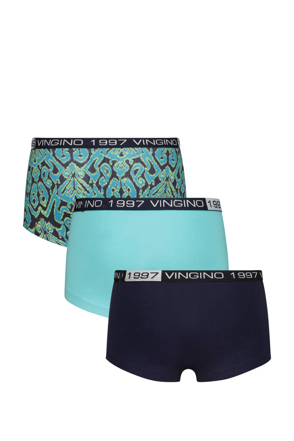 geen 5 shortsshort Fantasy - set van 3 donkerblauw/aqua
