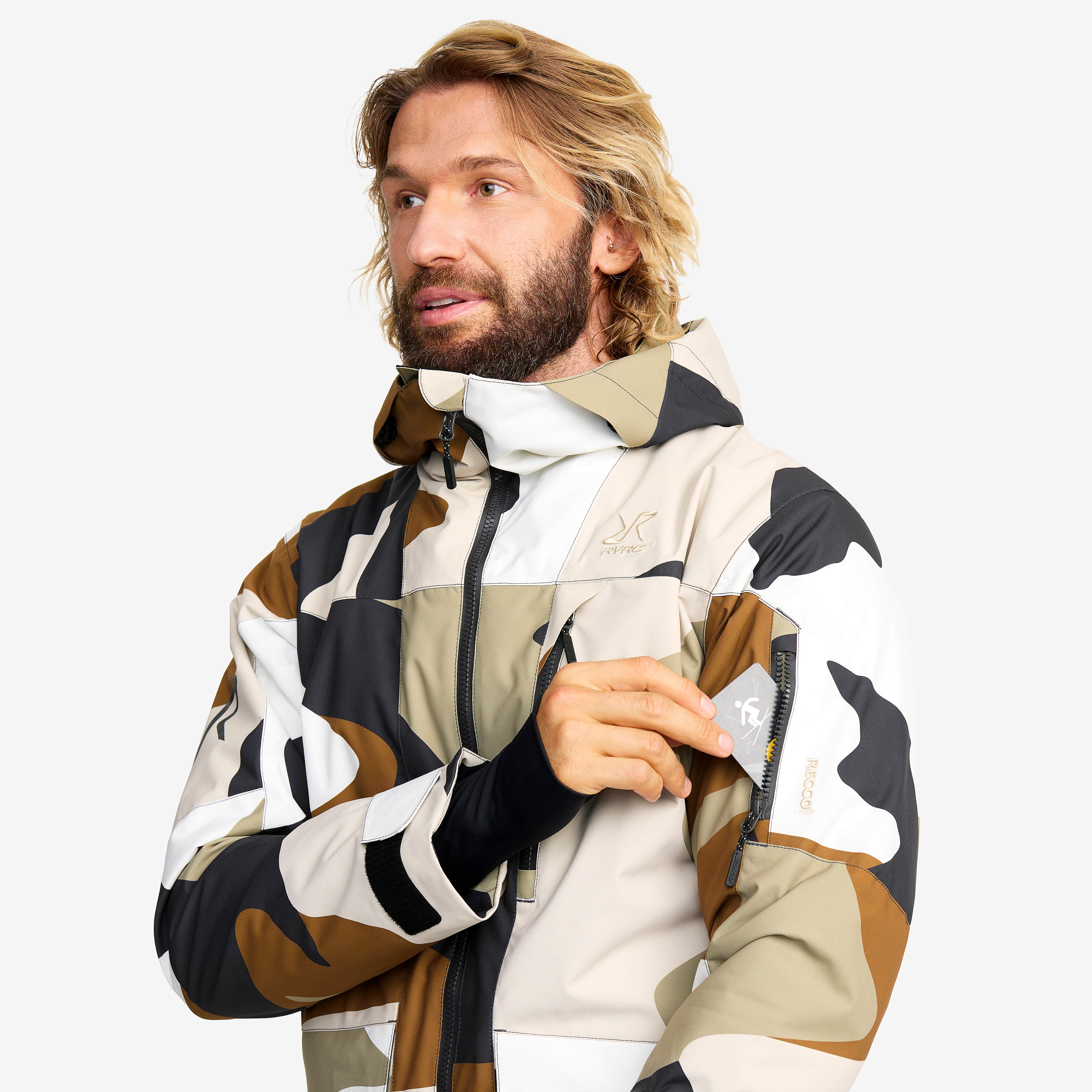 Halo 2L Insulated Ski Jacket Herre Anthracite/Rubber