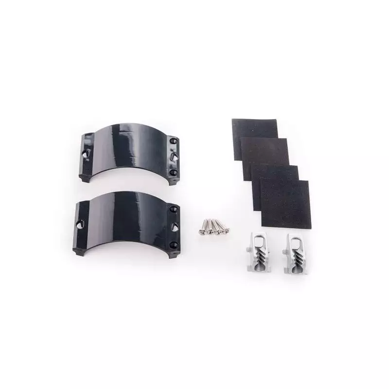 Kit palan UNIFIBER 2x Clamcleat CL244/S7 Graphite Grey Strap, 4x Screws,4x Rub.